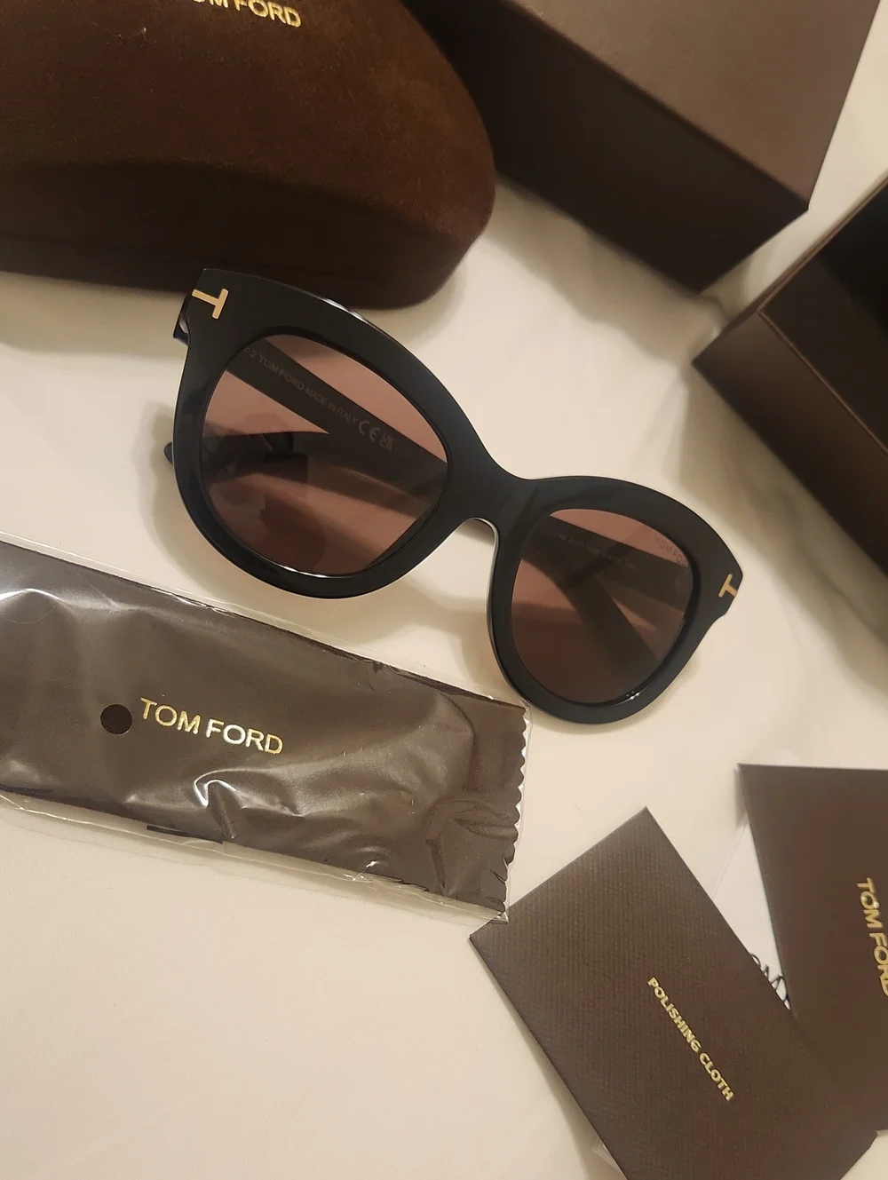Tom Ford Brown Frame Sunglasses with Brown Gradient Lenses